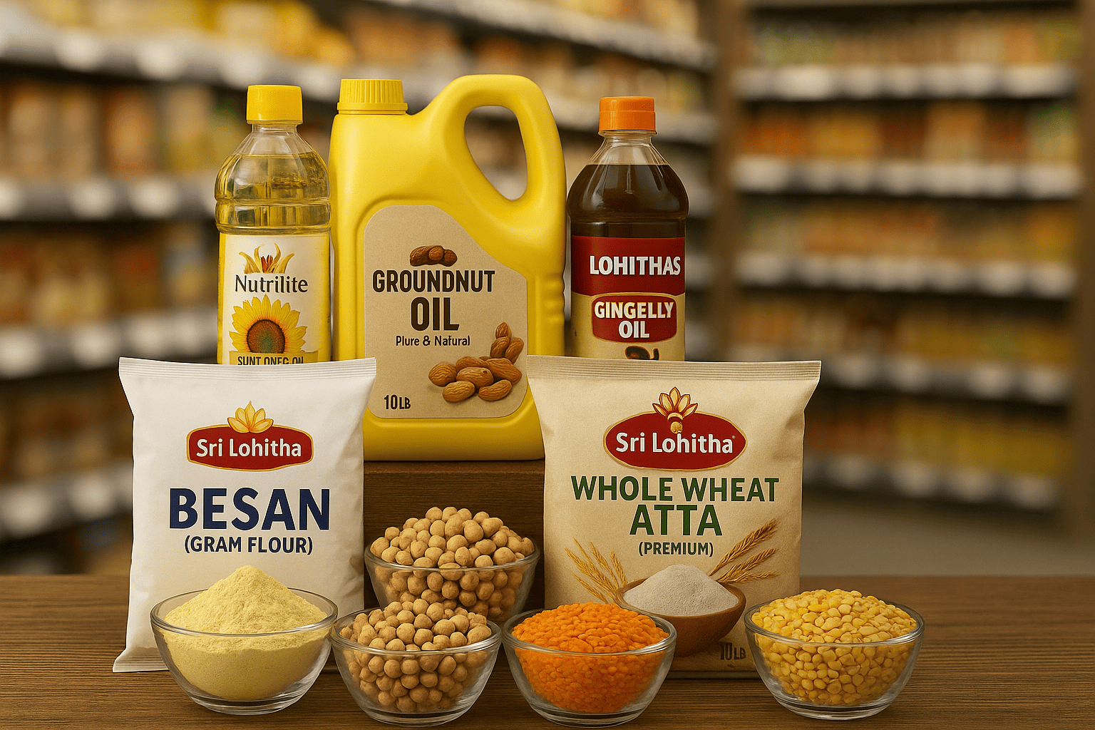  Bulk Indian Oils, Flours & Pulses for Grocery Stores | ODOD Group USA